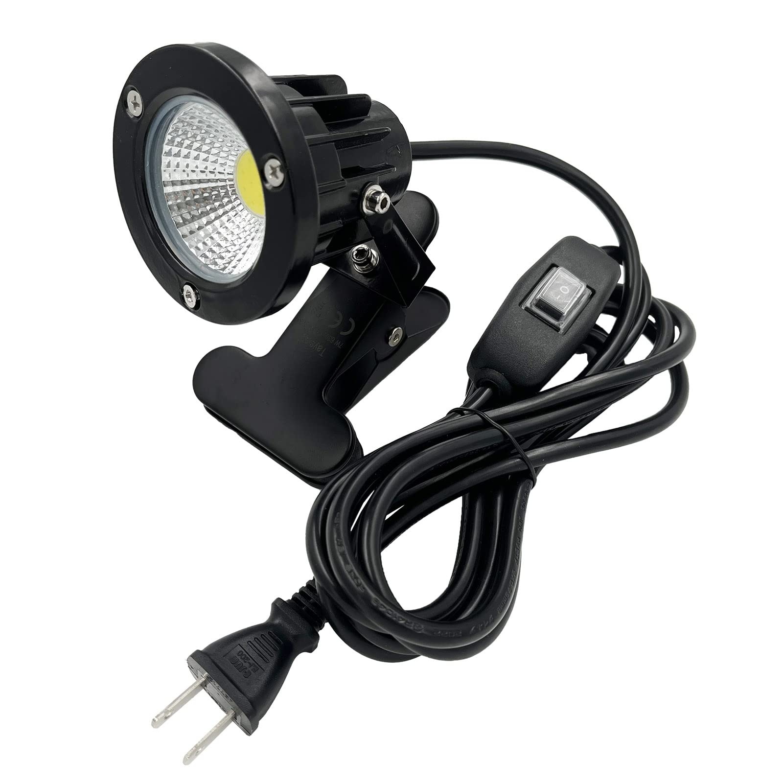 防雨 防水型 led クリップライト 7W 630lm コード長3m led ライト スポットライト 屋外 照明 看板用 店舗 電気スタンド デスクスタンド ア...