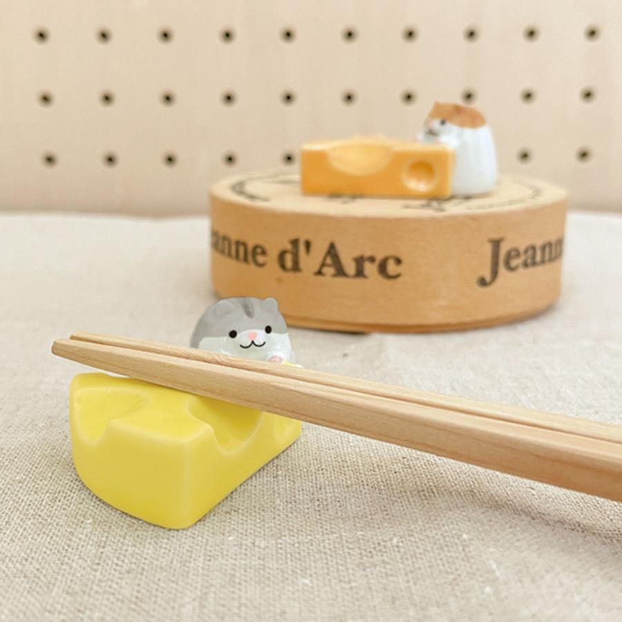 箸置き 5cm はむころん 陶器 ハムスター （ 箸置 箸おき はし置き はしおき カトラリーレスト 動物 ア..