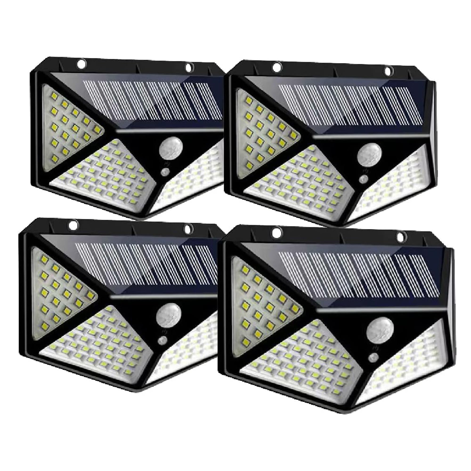 ソーラー充電式 LEDライト 屋外用 4個入り 800ルーメン 電源不要 [人感センサー搭載/IP65防塵防水/3つ..