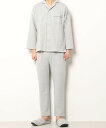パジャマ Kaimin Navi/快眠ナビ パジャマ 長袖&長パンツ ダイヤキルト セットアップ メンズ