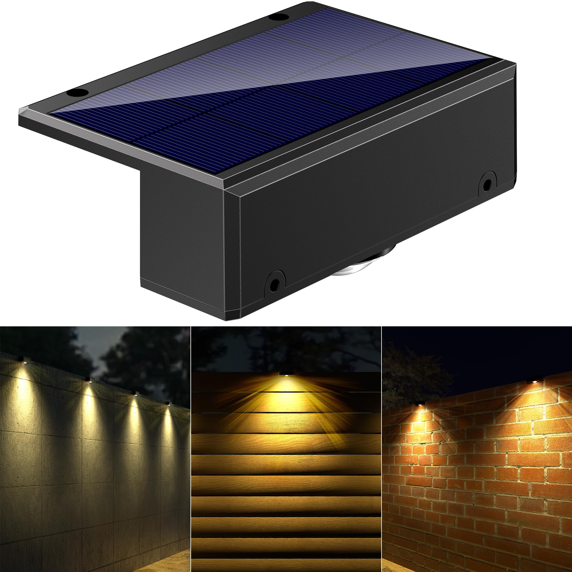 ソーラーライト 屋外 玄関ライト おしゃれ 明るい LED ガーデンライト 防水 広範囲 フットライト ウォ..