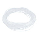 Tスパイラルホースパイプ スパイラルチューブ ソフト断熱パイプ プラスチック クリア 13M 直径4mm(3)