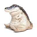 1 ピース ワニの赤ちゃん像オーナメント 庭の動物の置物 紫色の砂の動物の彫刻 かわいいミニ屋内ホーム装飾用