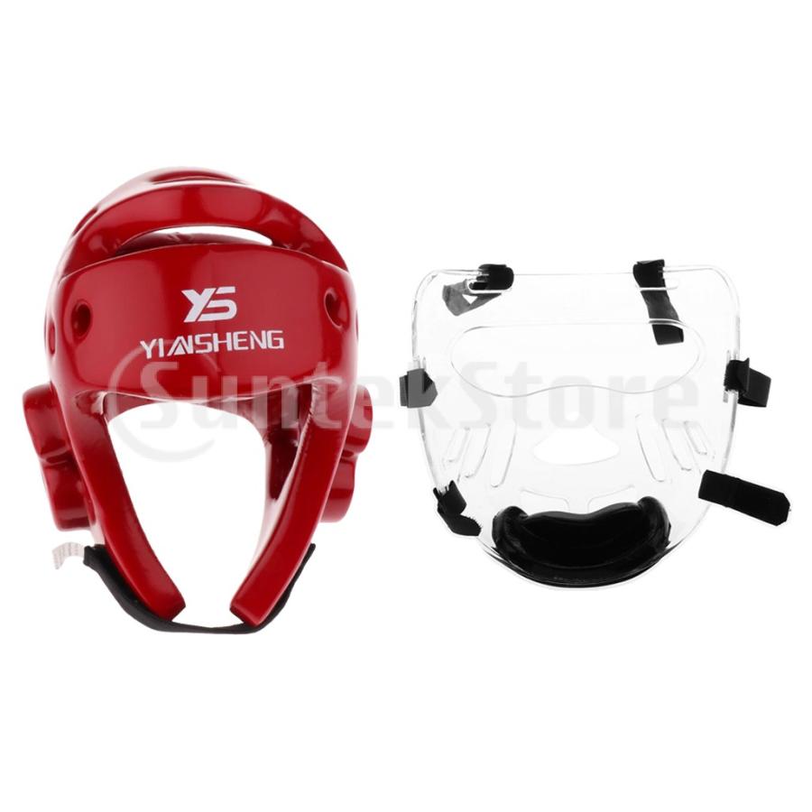 ボクシング ヘッドガード ヘルメット フェイスマスク 空手 武術 ヘッド保護 衝撃吸収性 全4種