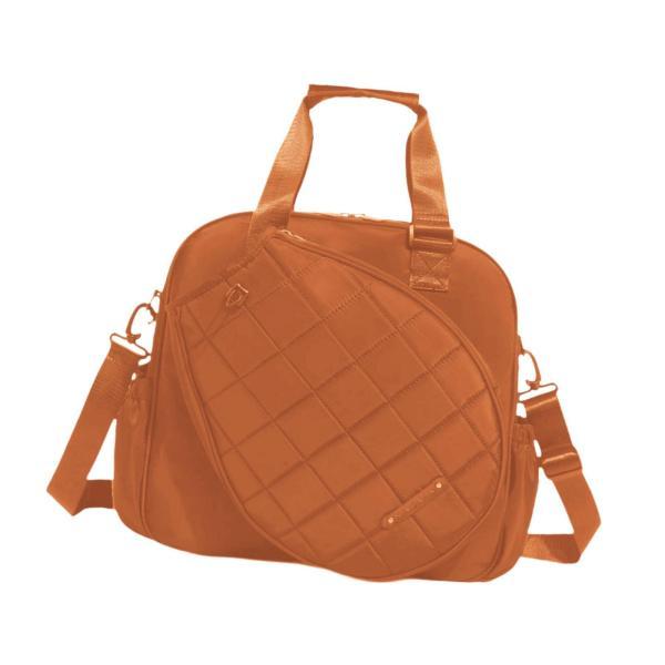 テニスラケットバッグ 防水 ポータブル 取り外し可能なショルダーストラップ ショルダーバッグ ブラウン