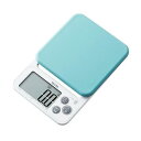 タニタ KJ-212 BL ブルー クッキングスケール はかり シリコンカバー付き デジタル 2kg 0.1g単位 カバーが洗える