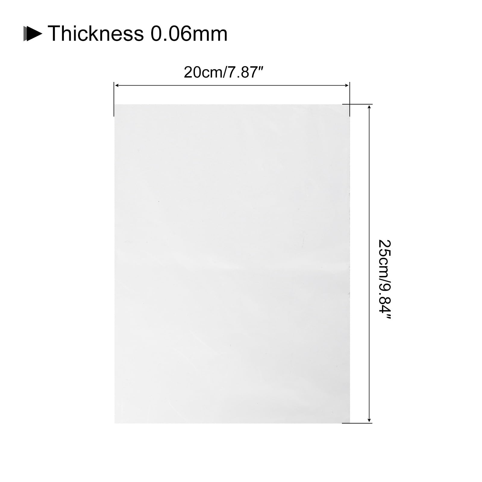 Tポリ袋PEプラスチック フラットオープン 衣料品 日用品梱包 保管用 0.06 mm 20 cm x 25 cm クリア 100個