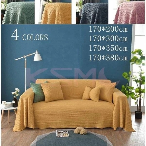 マルチカバー　無地　シンプル　ソファーカバー　多機能　ブランケット　北欧　秋冬用　インテリア　お..