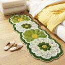 韓国のファッション油絵風の花はカシミヤのじゅうたんの寝室の部屋のベッドのサイドのじゅうたんに似せています(3)