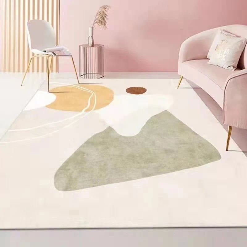 今日の更新ins風 カーペット 絨毯マット 抗菌 防臭 フロアマット 柔らかい 滑り止め 冷房対応 ラグマット