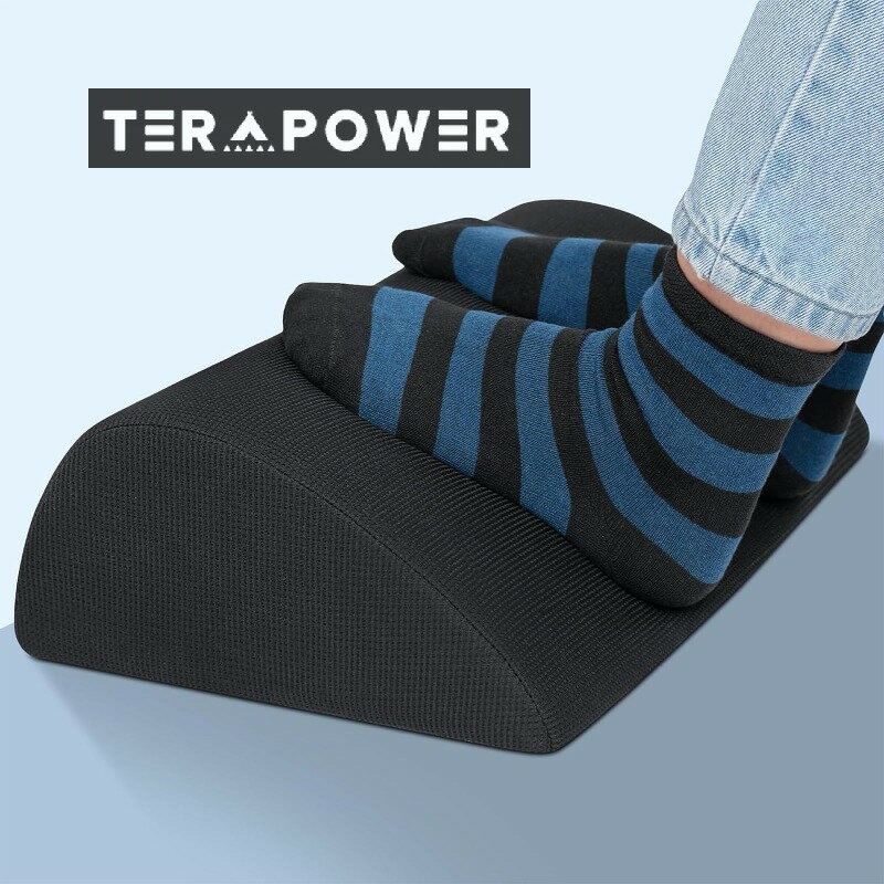 足枕 フットレスト 足置き台 デスク下 クッション 低反発 両面使用 人間工学 むくみ解消 姿勢改善 滑り..