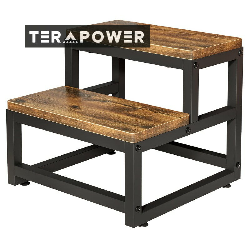 踏み台 脚立 2段ステップ台 足置き台 ペットスロープ ステップスツール 玄関台 スツール台 滑り止め 金..