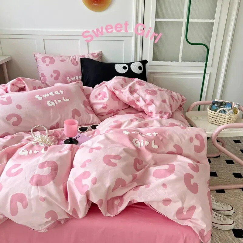 可愛い 敷き布団カバー ベッド用品 寝具カバーセット 布団カバー お姫様風 布団カバーセッ 3点セット 4..