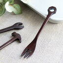 フォーク 14cm レンチ 天然木 木製 シタン 5本セット 籐芸 ( ケーキフォーク ナット 洋食器 カトラリー 木製食器 )