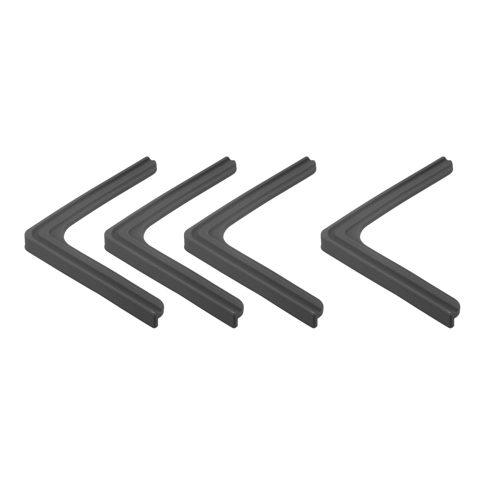 Tウィンドウコーナーガードエッジプロテクター ミニレーススタイル 安全バンパー 70 mmx9 mm 窓コーナー デスク キャビネット用 ブラック 4個