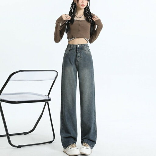 激壳れ人気商品 脚長効果!デニムパンツ かっこいい!スラックスパンツ ストレートジーンズ 春夏アメリカ ゆったり ワイドパンツ 激壳れ人気商品 脚長効果!デニムパンツ かっこいい!スラックスパンツ ストレートジーンズ 春夏アメリカ ゆったり ワイドパンツ