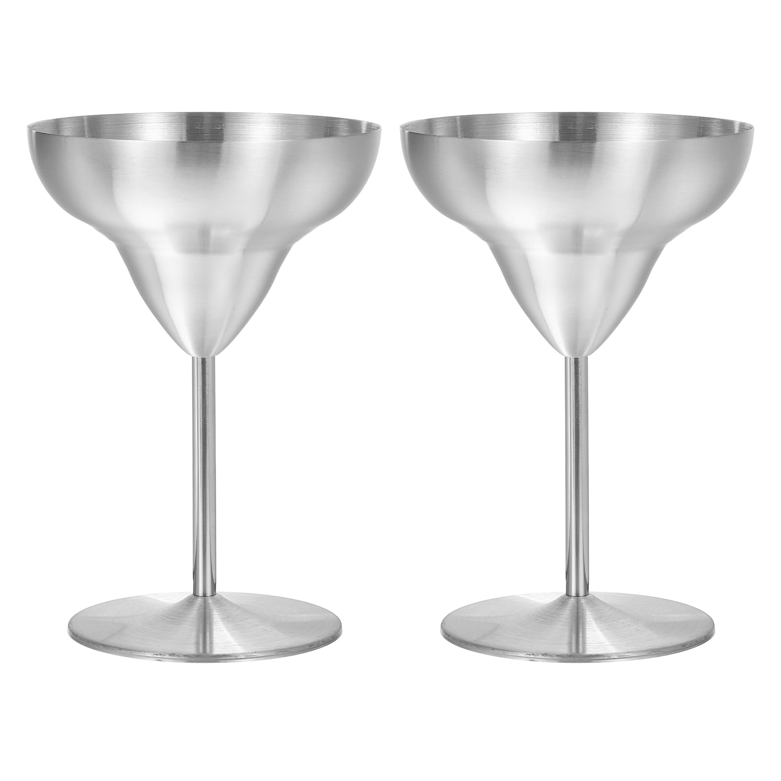 Tステンレス製マティーニカクテルグラス 2個セット 260ml/9オンス 割れないマティーニグラス 赤ワイン..