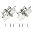 T 2個 3.94"x2.56" 自動ドアヒンジ 冷間圧延鋼製 バイフォールド 90度 自動閉鎖スプリングドアヒンジ ハードウェアコントロール ホーム ベッドルーム用 ホワイトジンク