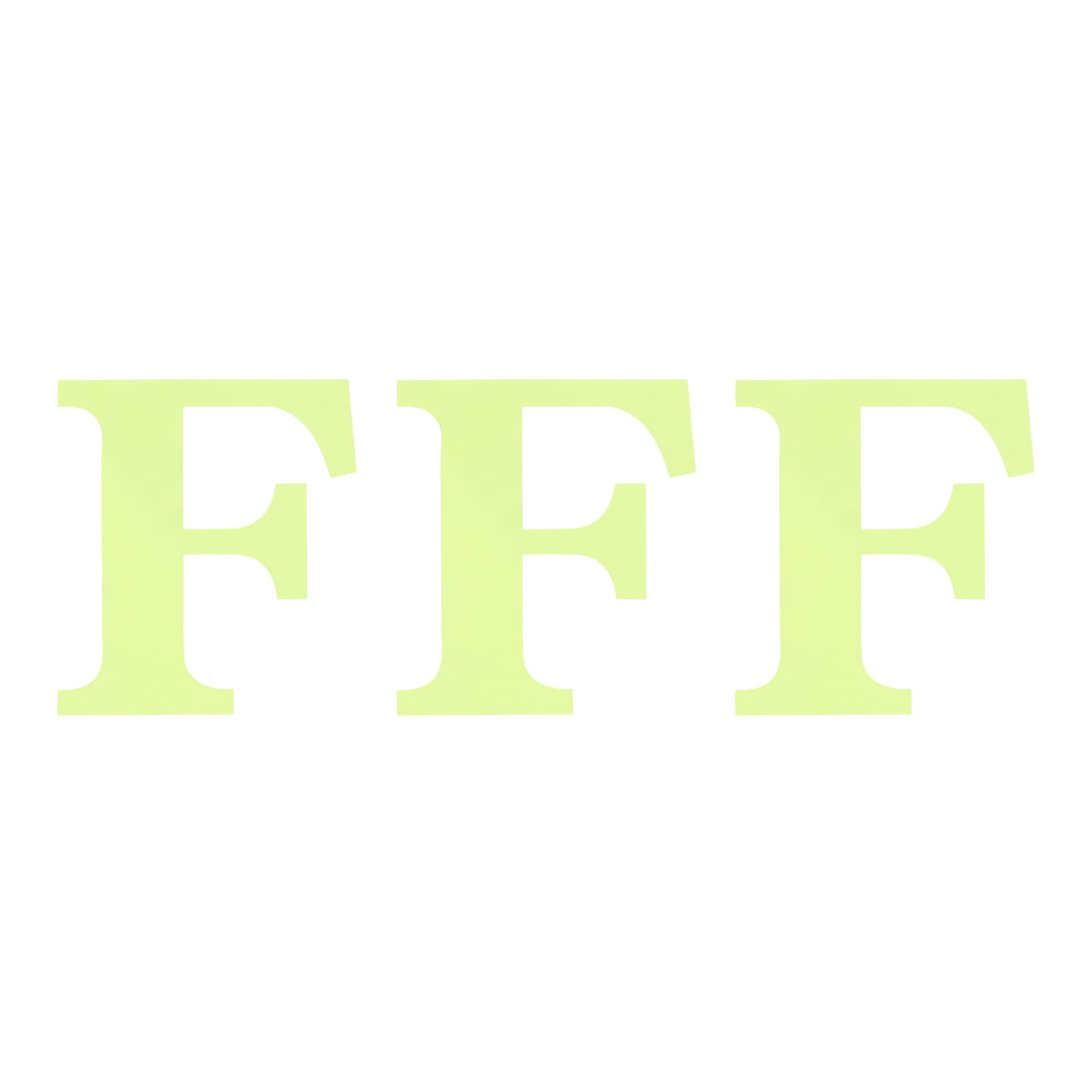 T 3個セット 2" 光るアルファベット文字ステッカー 壁パティオ装飾ステッカー 文字「F」 接着性のある..