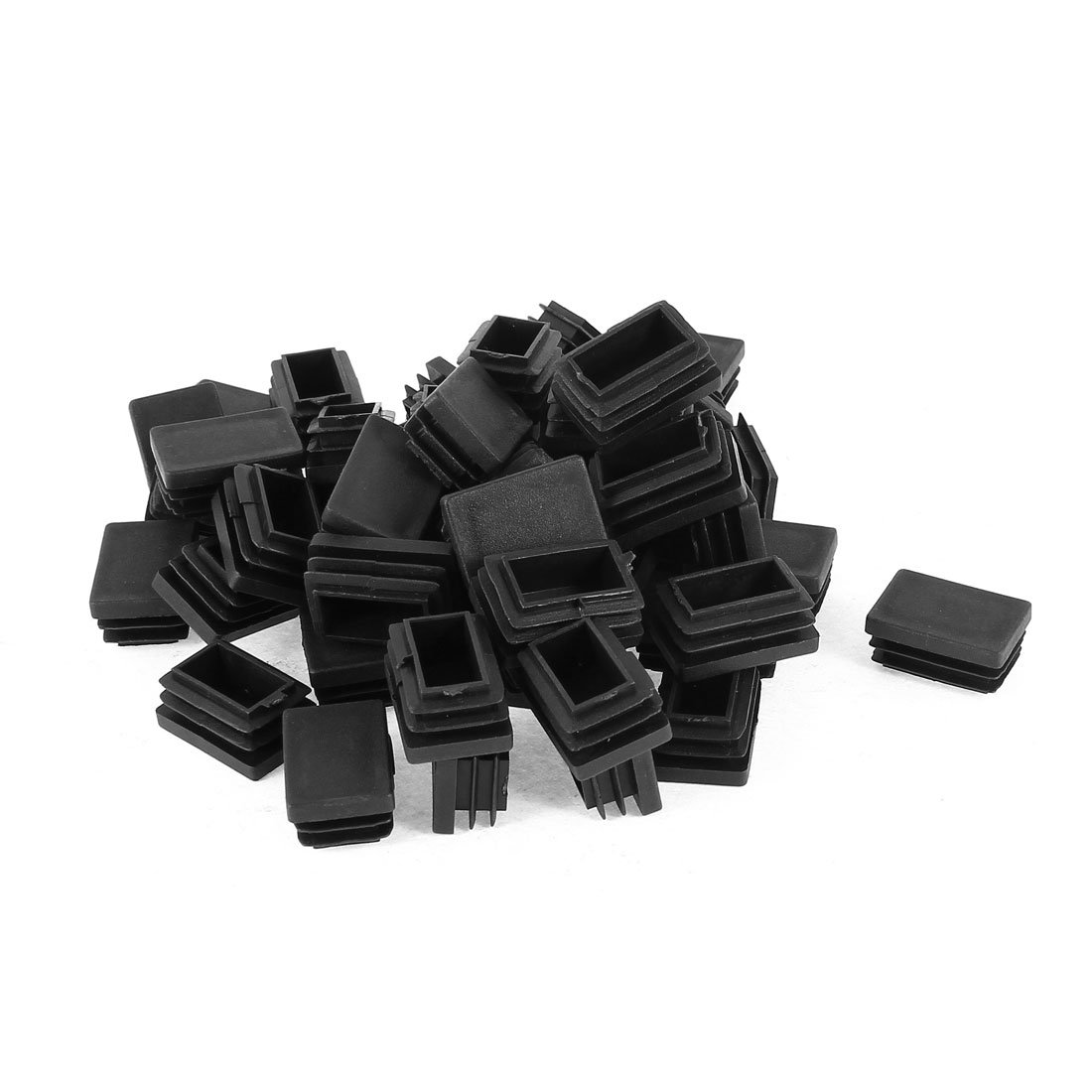 T 家具脚カバー 防音 傷防止 長方形パイプキャップ プラグカバー プラスチック製 50個入り