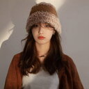 うさぎ毛帽子秋冬新作ぬいぐるみ 白 ニット ウール 帽子暖かい フィッシャーマンズキャップ タイ