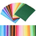 T ソフトフェルトシート布クラフトシート 45 cm x 40 cm 厚さ1 mm ソフトフェルトカラフルシート DIY縫製クラフト プロジェクトのパッチワーク...