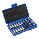 T六角穴付ソケット 6 mm 8 mm 10 mm差込角ビットソケットセット ミリコンビネーションツール 収納ケース付き(3)