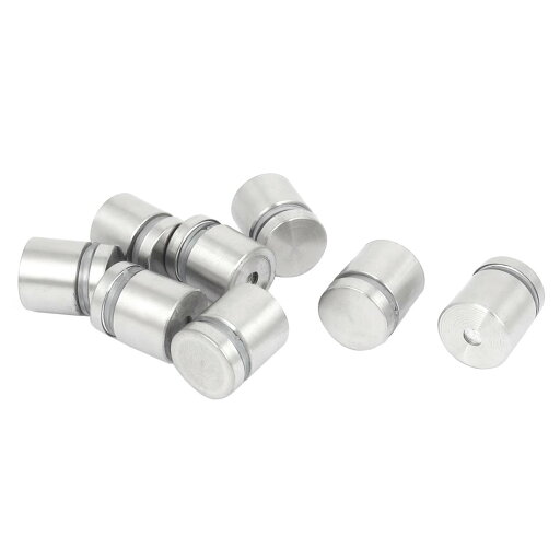 Tガラス スタンドオフ 19mm x 20mm ステンレス スチール アドバタイズ ネール ホルダー 8本入り Tガラス スタンドオフ 19mm x 20mm ステンレス スチール アドバタイズ ネール ホルダー 8本入り