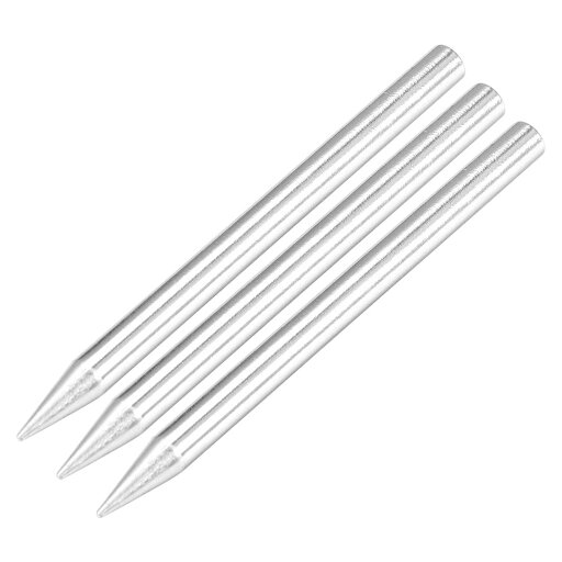 T 4.5 x 68mm 鉛 フリーアイロンヘッド 取替え はんだコーンチップ 40W 溶接設備 はんだ付け用 シルバー 3個入り T 4.5 x 68mm 鉛 フリーアイロンヘッド 取替え はんだコーンチップ 40W 溶接設備 はんだ付け用 シルバー 3個入り