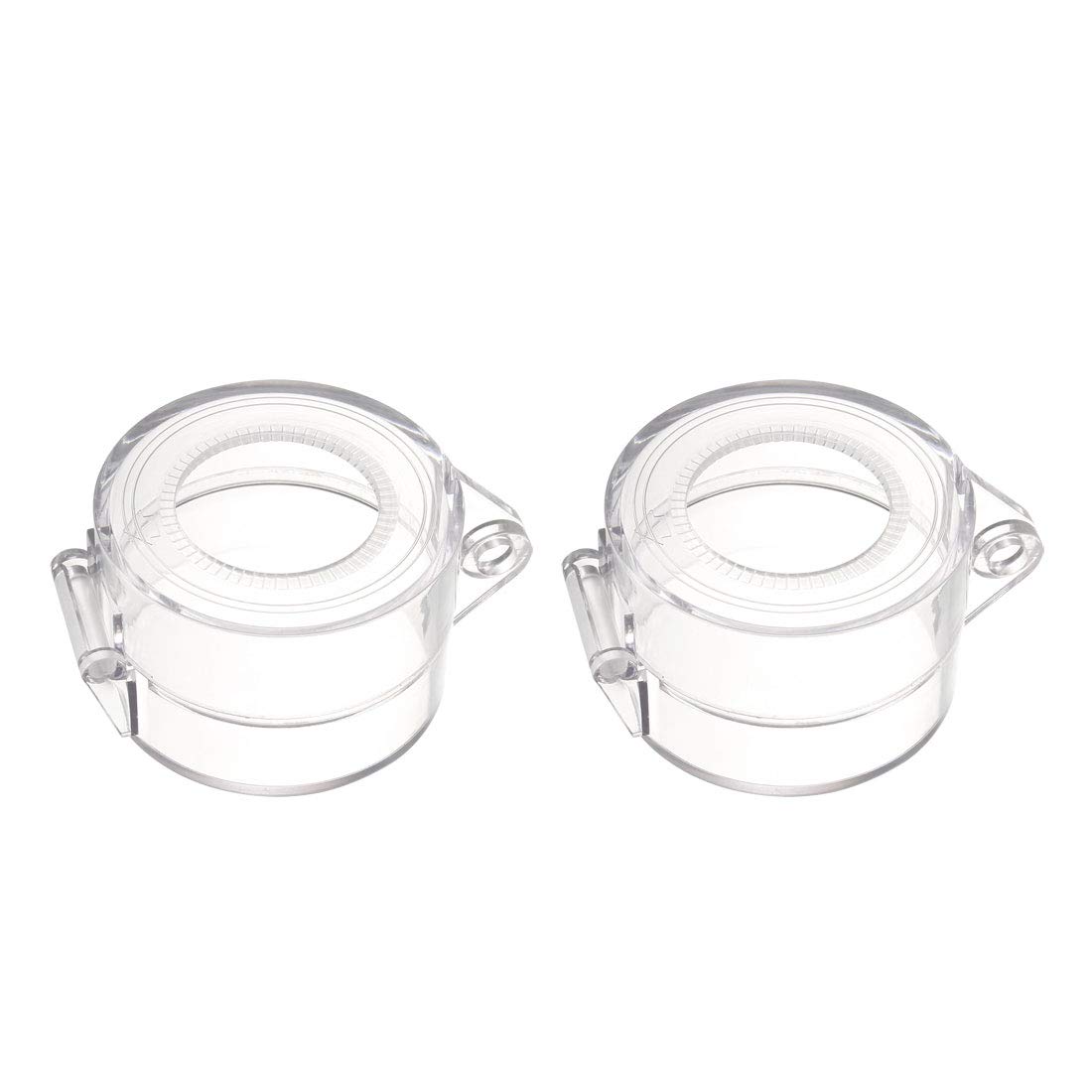 T プロテクタースイッチカバー 押しボタンスイッチ 直径30mm 55*37mm クリア プラスチック素材 2個入り