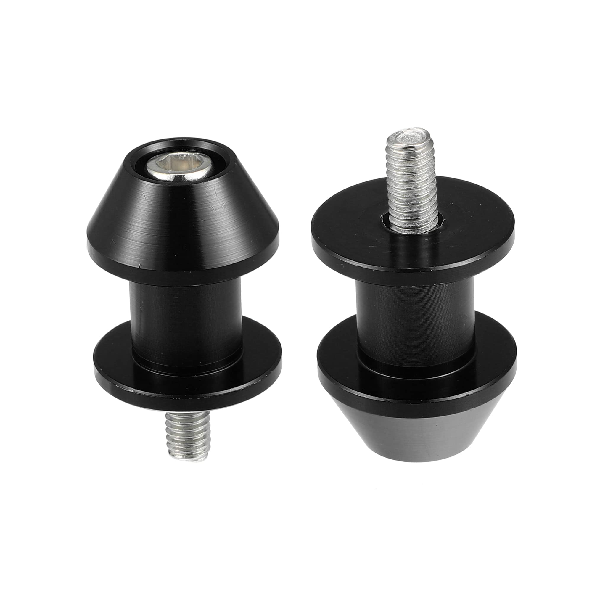 Tオートバイのスイングアームスプールスライダースタンド アルミニウム合金 Yam ahaに対応 6mm M6x1.0 ..