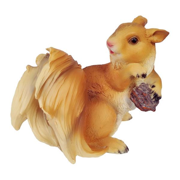 現実的なリスの置物の庭の彫刻の装飾ブラウンクルミ