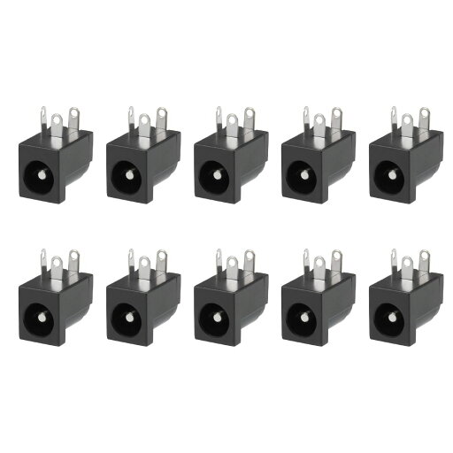 T DC電源ジャック メスソケットコネクタ PCBマウント 3P 5.5x2.1 mm 10個 T DC電源ジャック メスソケットコネクタ PCBマウント 3P 5.5x2.1 mm 10個