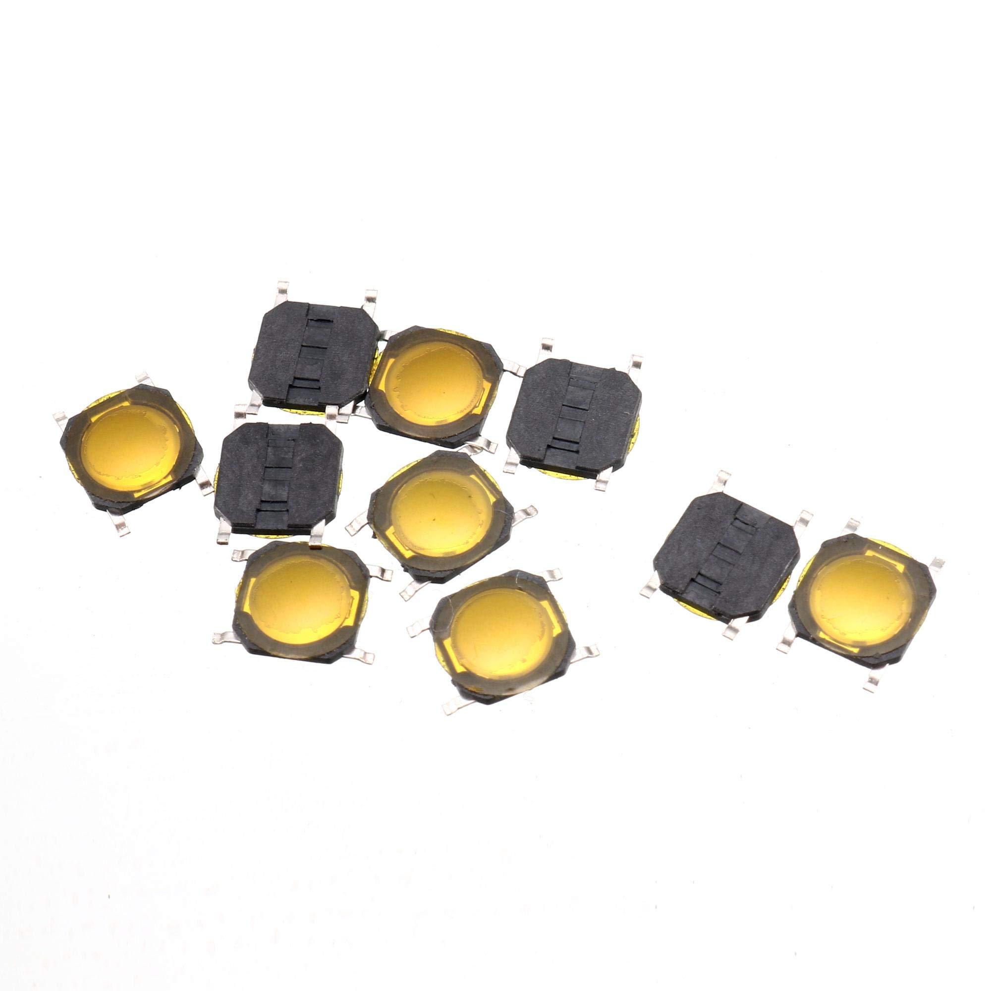 Tタクトスイッチ モーメンタリ 触覚プッシュボタンスイッチ SMT SMD瞬間型 DC 12V 0.2A 5x5x1mm 6個入り