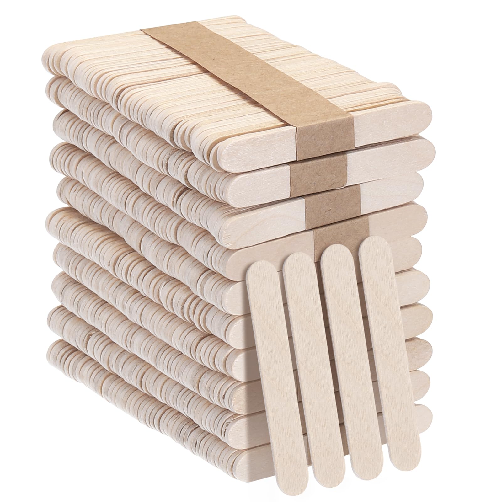 T ウッドクラフトスティック 6.5 cm 木製工芸スティック DIYクラフトプロジェクト用 500個