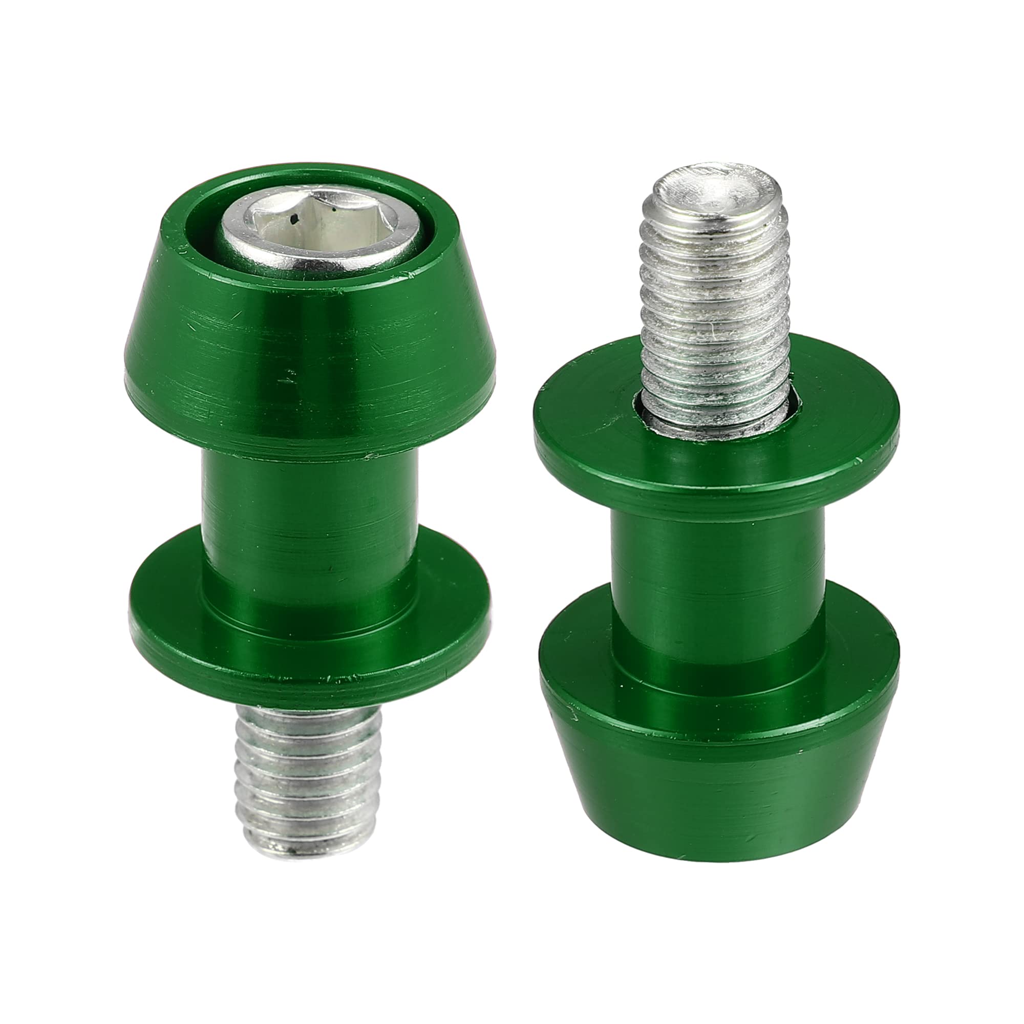 Tオートバイのスイングアームスプールスライダースタンド Kawasakiに対応 アルミニウム合金 10mm M10x1..