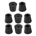 Tゴム足バンパー D19x15xH17mm ブラック 耐久性 フットパッド 8個入り