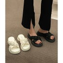 春 夏 秋 厚底サンダル ミュールサンダル