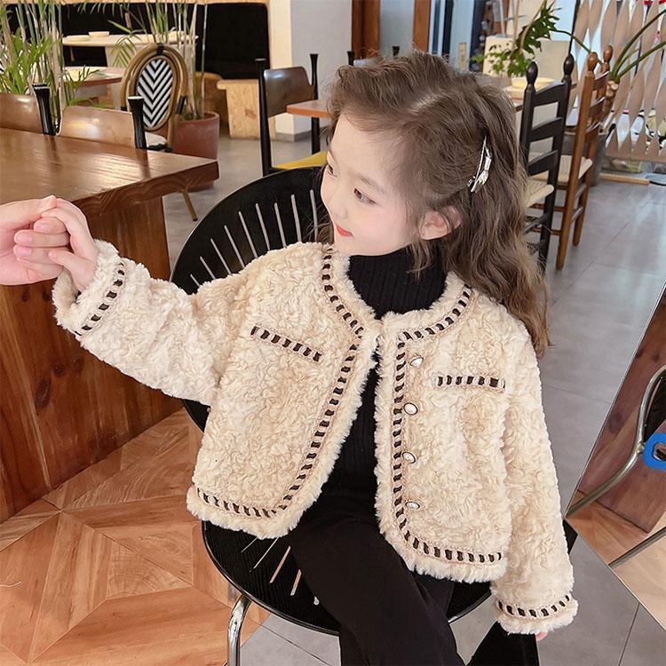子供服 ジャケット 女の子 長袖 ノーカラージャケット フォーマル ボレロ ガールズ コート ツイード トップス キッズ アウター カーディガン 春 冬 カジュアル