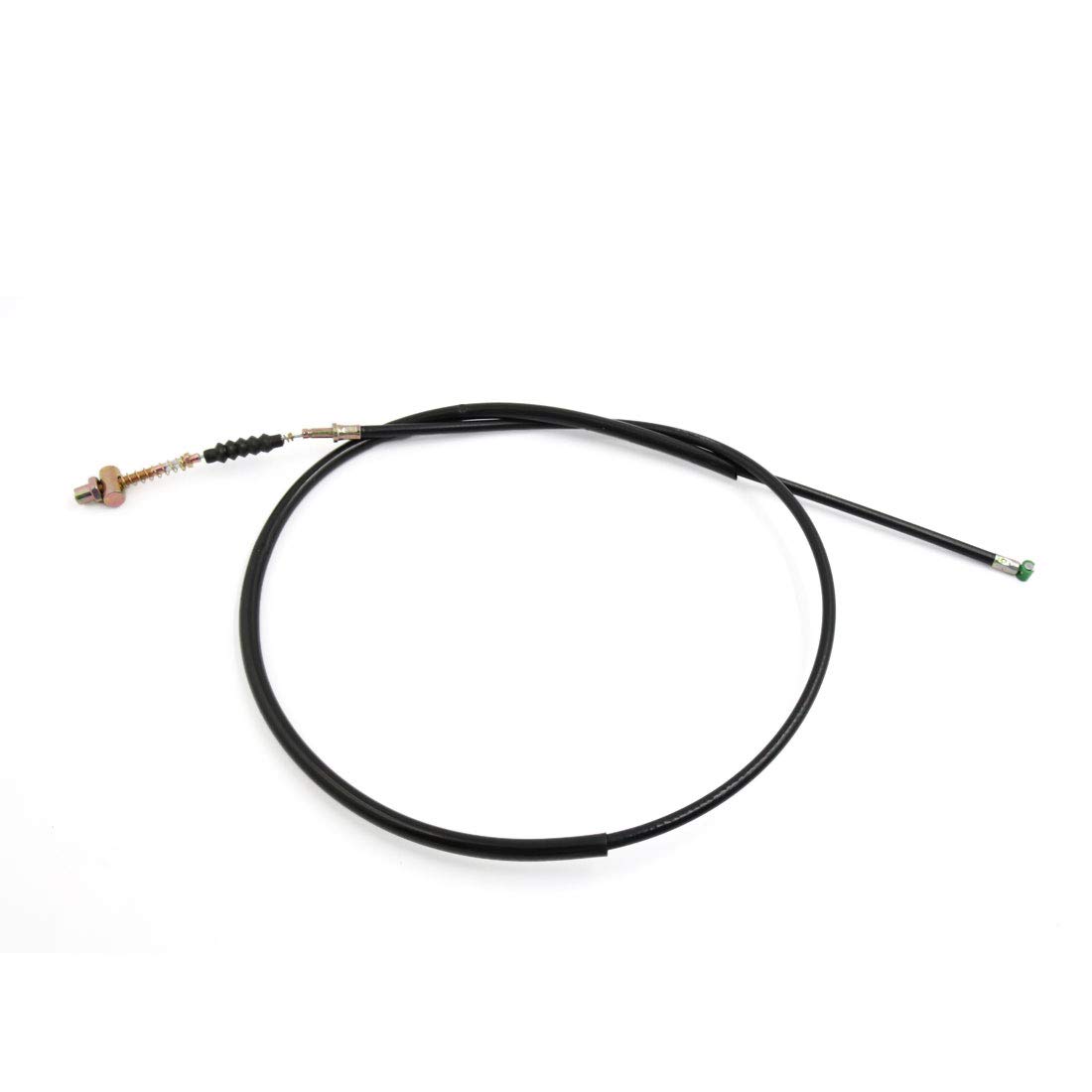 T オートバイフロントブレーキケーブル ブラック 1.4m 長さ ゴム コーティングされた オートバイ フロ..