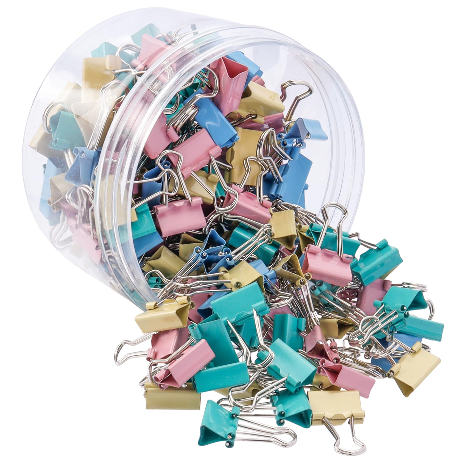 150枚金属製ダブルクリップペーパークリップ万能クリップバインダークリップ本と札入れダブルクリップ..