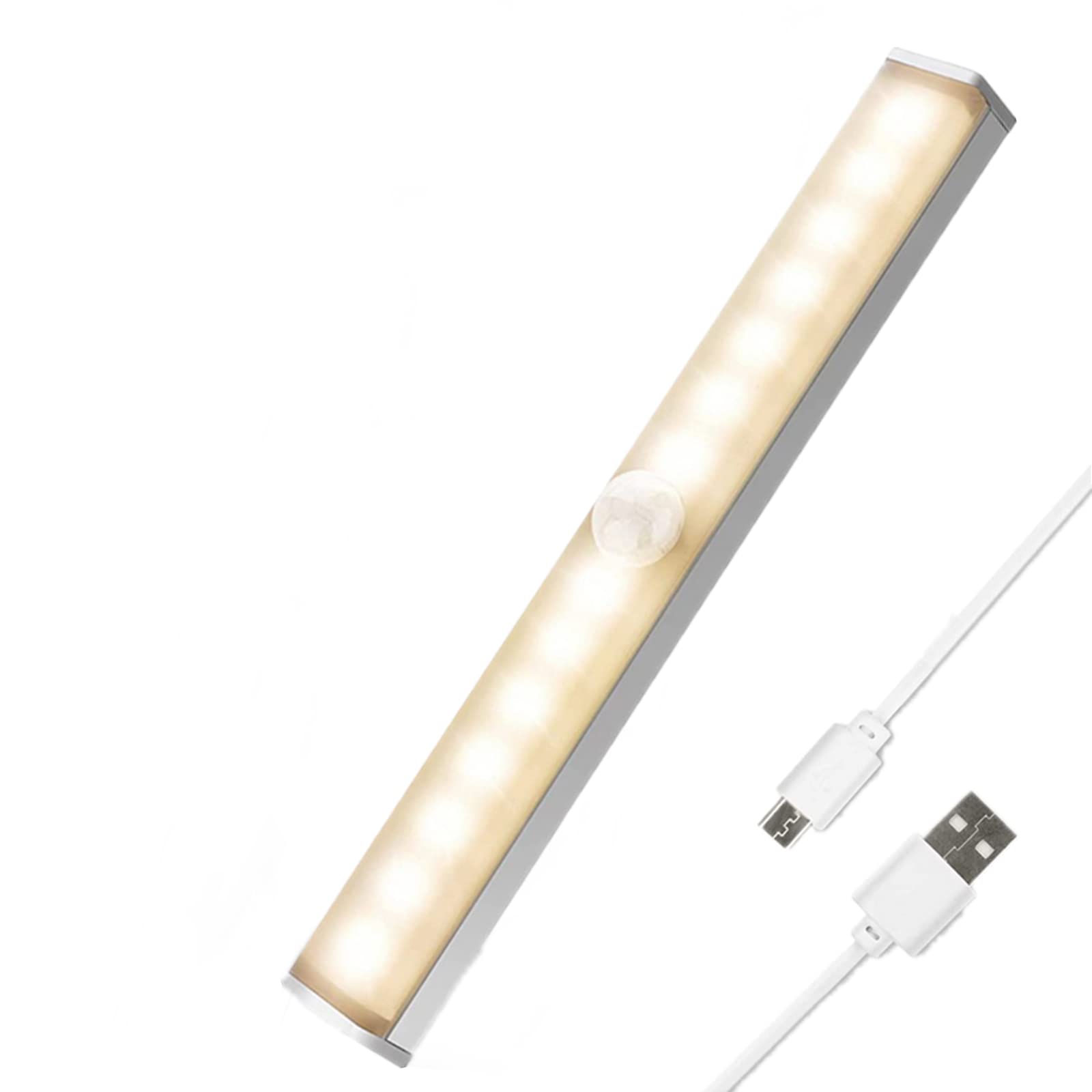 センサーライトLEDライト 人感センサーライト 室内 足元ライト 階段ライト 夜間ライト 押し入れライト キッチンライト 防犯ライト 14 LED USB充電式 磁気式 自動点灯 高感度 高輝度 省エネ 超寿命 満電状態3ヶ月使用可 取付簡単 感電防止 寝室·ベビールーム·