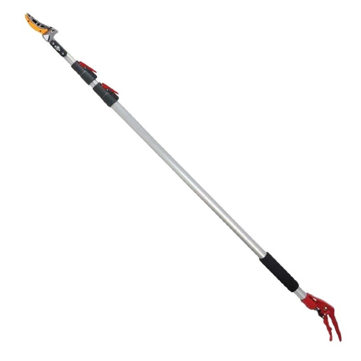 ハサミ 高枝切鋏 高枝切れ バサミ 二段伸縮 2.4-4m 軽量 果樹園 庭園