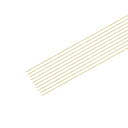 T 真鍮丸線 ソリッドブラスワイヤー 各種ハーフハードワイヤー 0.15 mm x 300 mm DIYジュエリー製作用 10個