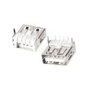T USB 2.0タイプ Aメスソケットコネクタポート 4ピンDIP 90度ピンジャック アダプタ 20個入り(3)