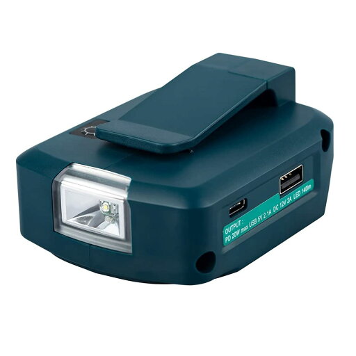マキタ ADP05 14.4V/18V ライオンバッテリー USB/Type-C コンバータポート LED ライトスポットライトマキタ用屋外ライト マキタ ADP05 14.4V/18V ライオンバッテリー USB/Type-C コンバータポート LED ライトスポットライトマキタ用屋外ライト