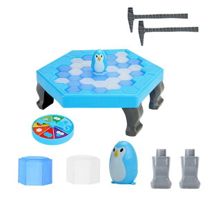 家族のテーブルゲームペンギントラップ砕氷船ボードゲームテーブルおもちゃ節約ペンギンバランス氷のおもちゃA
