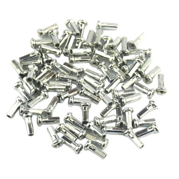 300xMTBロードBMXバイクスポークニップル自転車スポークキャップスポーク装飾シルバー