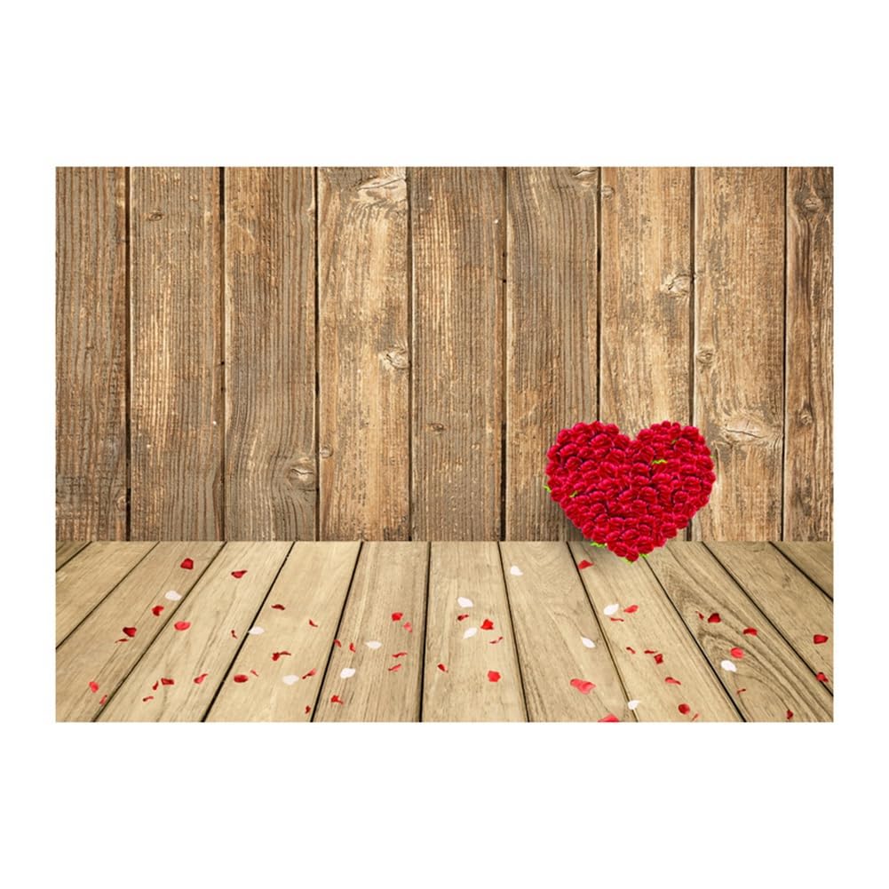 210X150Cm バレンタインデー背景布 愛の花 写真素材 写真撮影背景布、B 耐久性があり、使いやすい
