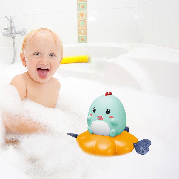 ベビーバスおもちゃスプレー水楽しい潮吹きのための小さな潮棒幼児の幼児の黄色恐竜